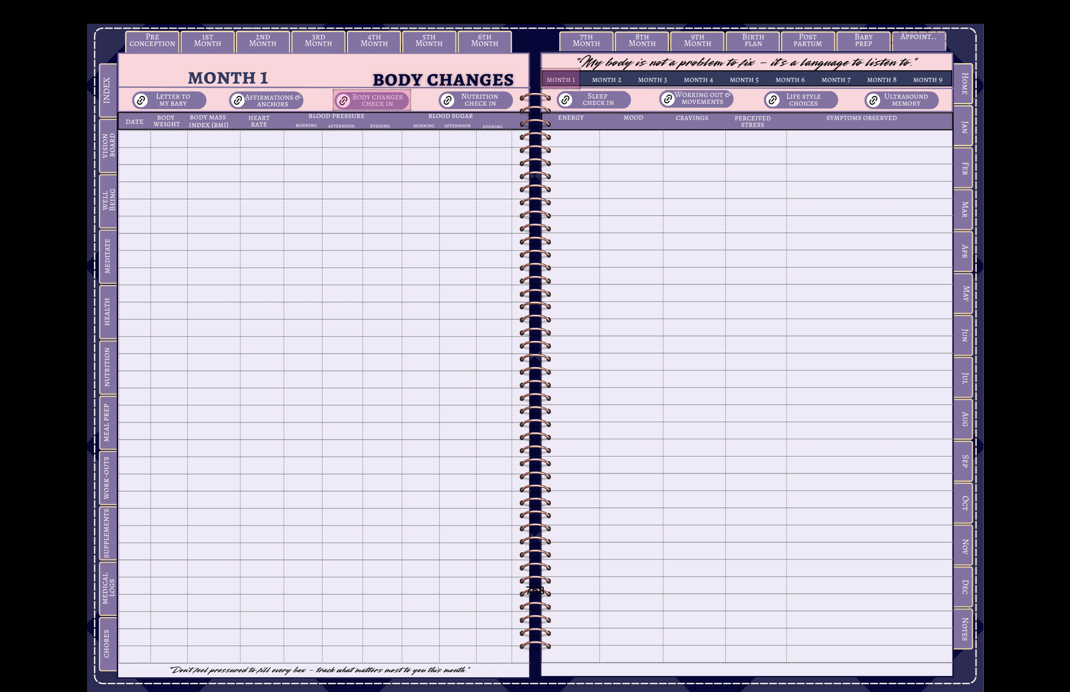 Body Changes tracker